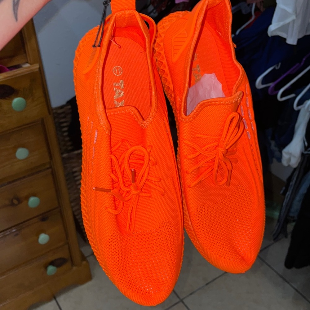 Bright Orange Sneakers